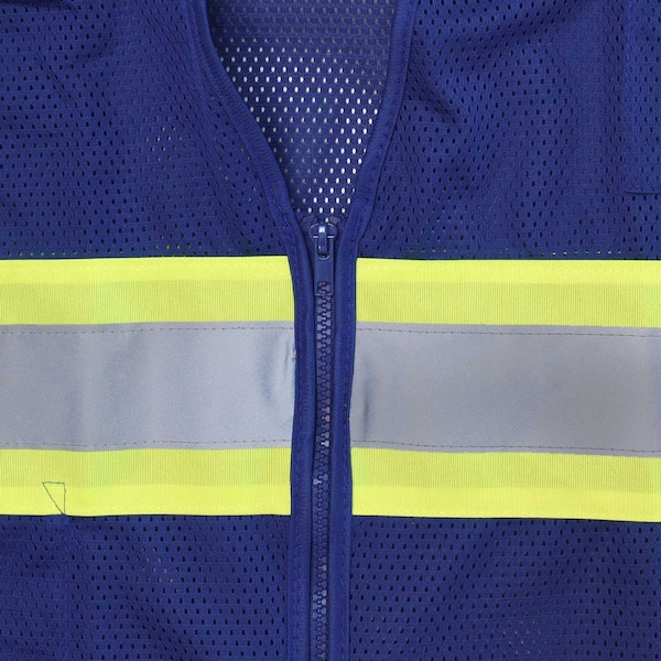 Radians Hi-Vis Econ TpO/Cl1 Two Tone Safety Vest-Blu-XL - SV22-1ZBLM-XL