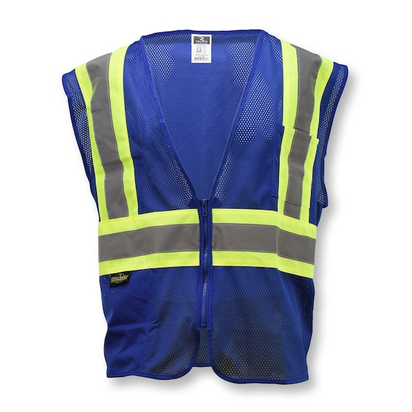 Radians Hi-Vis Econ TpO/Cl1 Two Tone Safety Vest-Blu-XL - SV22-1ZBLM-XL