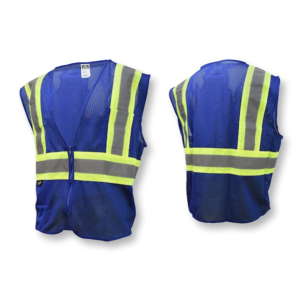 Radians Hi-Vis Econ TpO/Cl1 Two Tone Safety Vest-Blu-XL - SV22-1ZBLM-XL