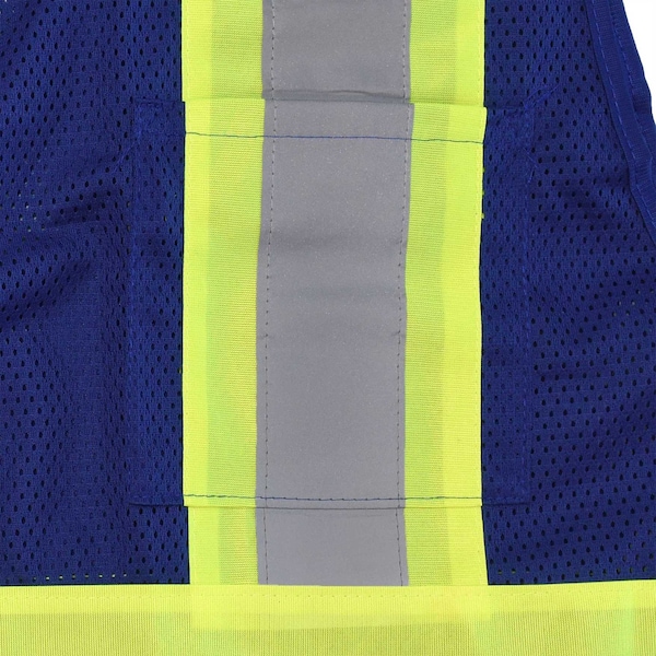 Radians Hi-Vis Econ TpO/Cl1 Two Tone Safety Vest-Blu-XL - SV22-1ZBLM-XL