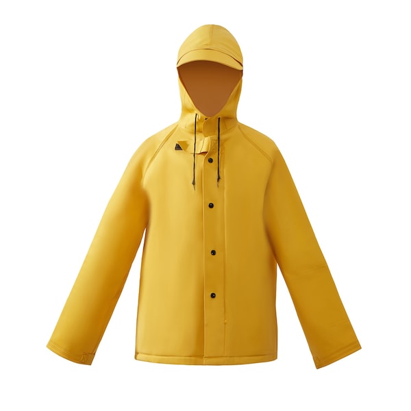 2W International Rain Suit, PVC Reinforced with Strong Polyester Net Backng, Yellow, XL - 8050-SA XL