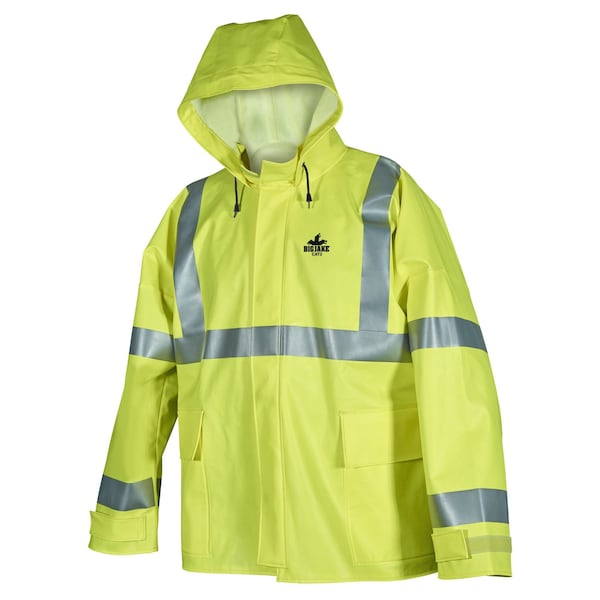 Mcr Safety FR, Big Jake, CL3, CAT 2, PVC/Nomex, Jacket, M - BJ38JHM