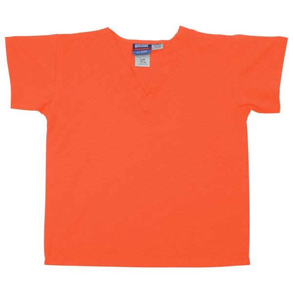 Gelscrubs Kids Lgt. Orange Scrub Shirt, Large 9-12 Years Old - 6774-TEN-L