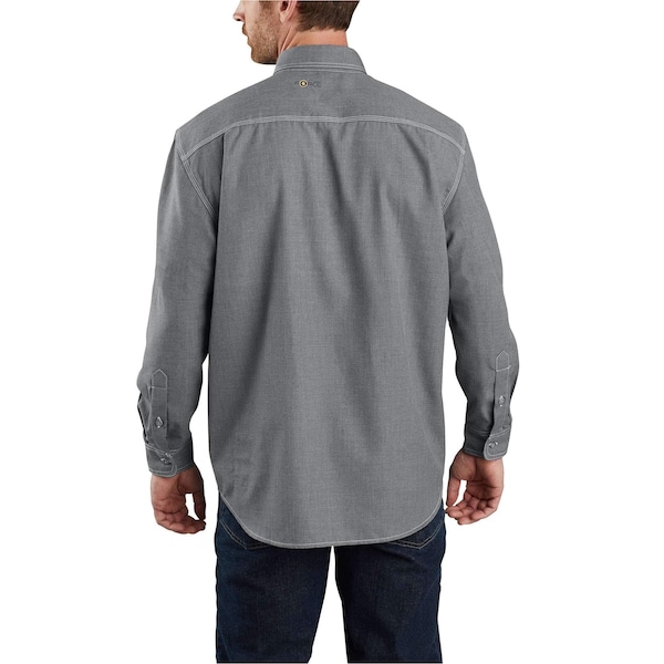 Carhartt Flame Resistant Force Loose Fit Lightweight Long-Sleeve Shirt, Gray, XL, REG - 104138-GRYXLREG