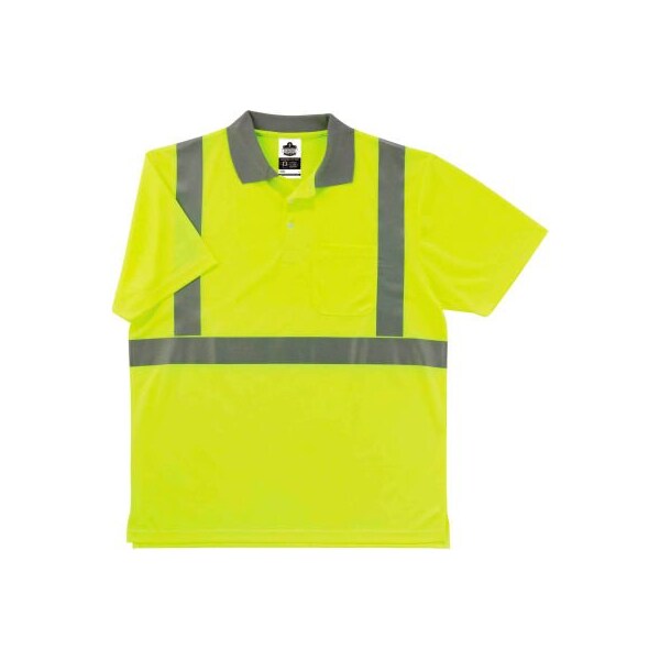 Ergodyne GloWear 8295 Class 2 Polo Shirt, Lime, M - 21643