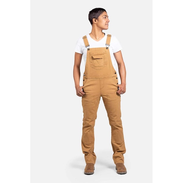 Dovetail Workwear Freshley Overall, Midweight Stretch Canvas (97% BCI Cotton/3% Spandex), 10 oz Fabric Weight, 4 - DWS21O1C-220-4X32