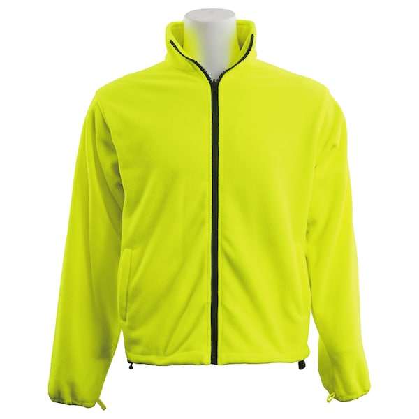 Deltaplus Hi-Vis Bomber Jacket, 300D Polyester with PU Coating, Class 3 Hi-Viz Lime/Black, Xl - 63347