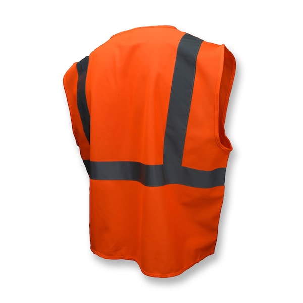 Radians Hi-Vis Economy Safety Vest L Class 2 U-Block Back, , Hook & Loop 2 Pockets - SV2OSL