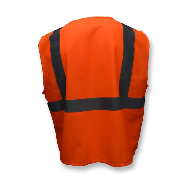 Radians Hi-Vis Economy Safety Vest L Class 2 U-Block Back, , Hook & Loop 2 Pockets - SV2OSL