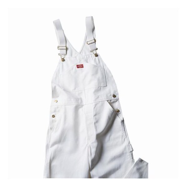 Dickies 38" x 32" White Painter's Bibs Cotton Overall - 8953-38X32