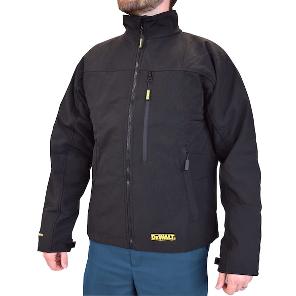 Dewalt Men's Heated Jacket, Black, Heats Up to 9 hr , 20 3 Outside Pockets, M - DCHJ060ABB-M