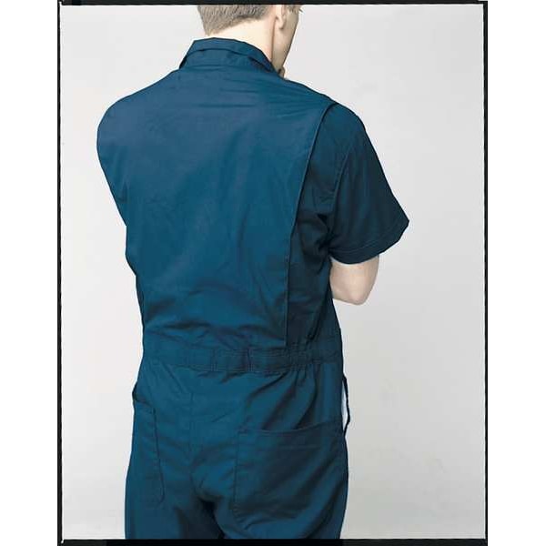 Vf Workwear CP40 Short Sleeve Coverall, Cotton/Polyester, 5 oz Fabric Weight, 33 in Inseam, Navy, L Long - CP40NV LN L