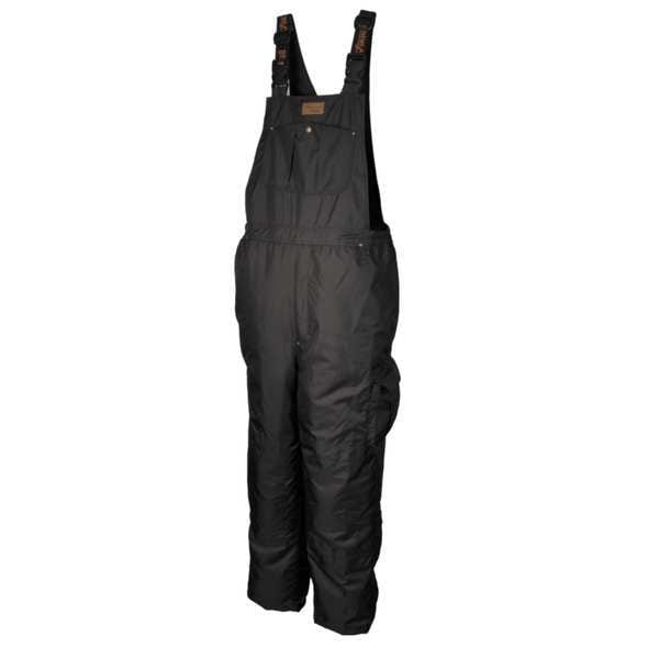 Viking Rain Bib Pants, Polyester, 33 in Inseam, 42 in Waist, 0.45mm Thickness, Black, 2XL - 3910PB-XXL