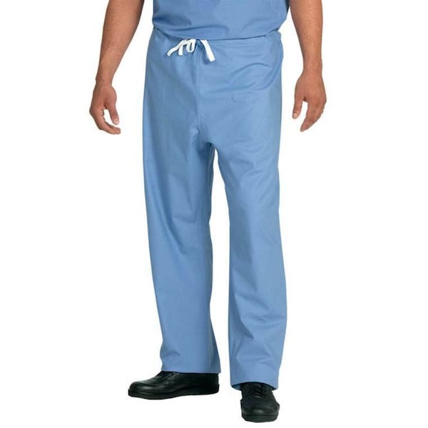 Fashionpoly Unisex Pants Scrub, Drawcord, Ciel Blue, 3XL - FSPCB3XL