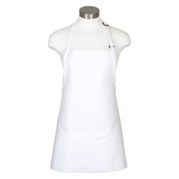 Fame (A Delta Plus Group Company) Bib Apron, 3-Pocket, F10XL, White - 18166