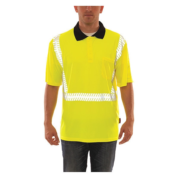 Tingley Men's Polo Shirt, Polyester, Pullover Closure, 4XL - S74022