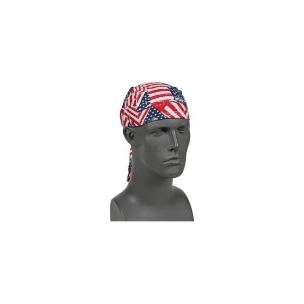 Ergodyne Ergodyne Chill-Its 6615 High-Performance Dew Rag, Stars/Stripes, One Size - 12477