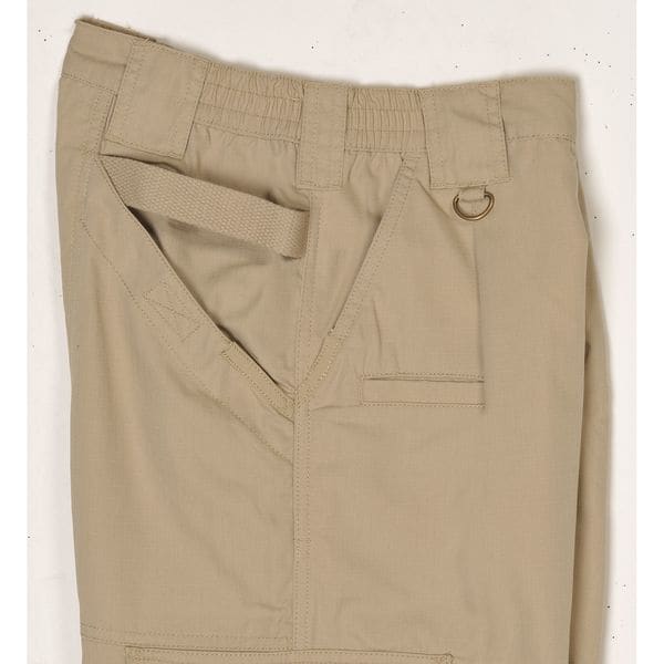 5.11 Men's Tactical Pants, 40 in, Coyote, PTFE Treated 65%/35% Poly Cotton/Ripstop - 74273