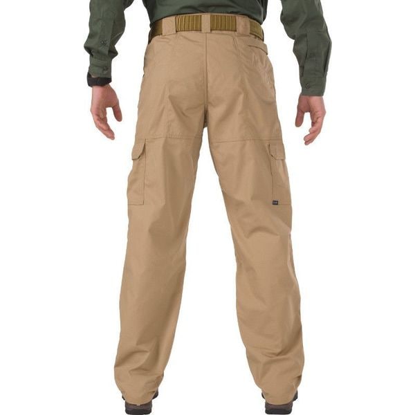 5.11 Men's Tactical Pants, 40 in, Coyote, PTFE Treated 65%/35% Poly Cotton/Ripstop - 74273