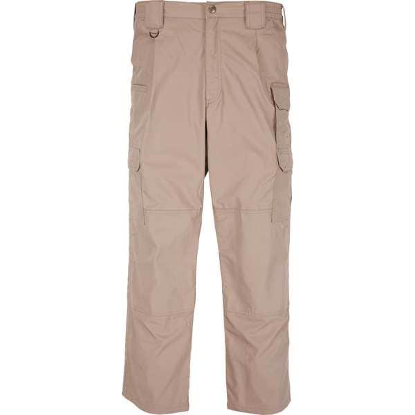 5.11 Men's Tactical Pants, 40 in, Coyote, PTFE Treated 65%/35% Poly Cotton/Ripstop - 74273