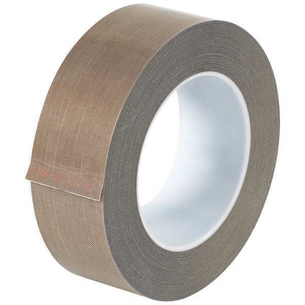Cinta de tela de vidrio PTFE Partners Brand, 3 mil, 1 1/2" x 18 yds., café, 1/Estuche - T966213