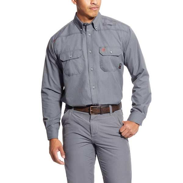 Ariat Men's Flame-Resistant Shirt, 9.5 cal/sq cm, 2XL, GlenGuard(R) - 10025429