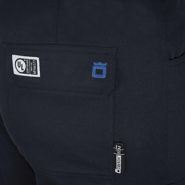 Oberon FR/Arc-Rated 7.5 oz  88/12 Safety Pants, Navy, 36x32 - ZFJ109-34X32