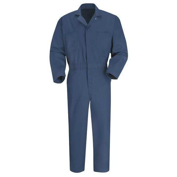 Vf Imagewear CT10 Coverall, Cotton/Polyester, 7.25 oz Fabric Weight, 30 in Inseam, Navy, 46 Regular - CT10NV RG 46