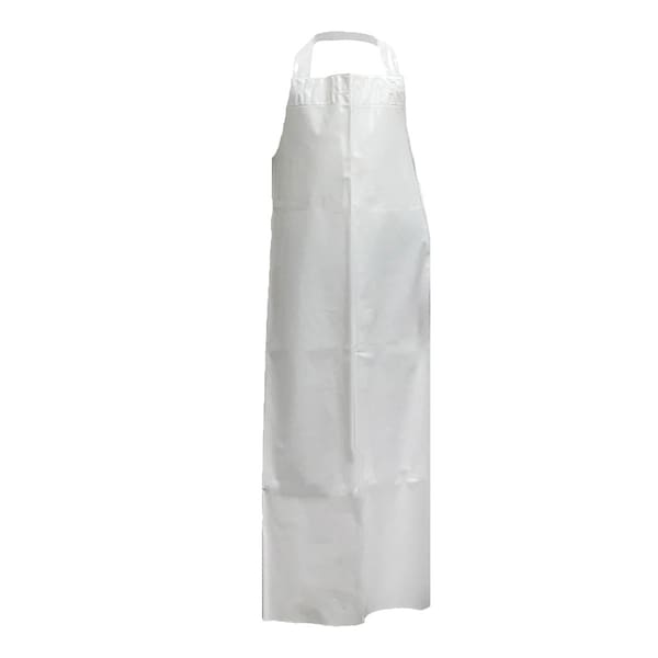 Kleen Handler Waterproof TPU Bib Adjustable Neck Apron, White, 11.8 Mil - BLKH-HDS-TPU-AP2W1