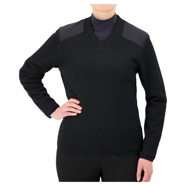 Cobmex V-Neck Military Sweater, Black, XL - 2030