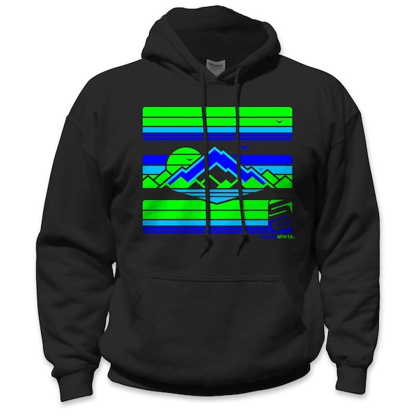 Safetyshirtz The High Country High Visibility Hoodie, Black, XL - 67040503XL