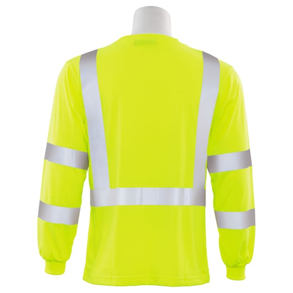 Deltaplus T-Shirt, Long Sleeve, Hi-Viz, Lime, XL - 62124
