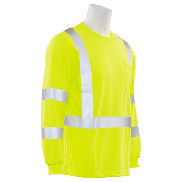 Deltaplus T-Shirt, Long Sleeve, Hi-Viz, Lime, XL - 62124