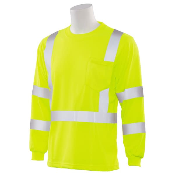 Deltaplus T-Shirt, Long Sleeve, Hi-Viz, Lime, XL - 62124