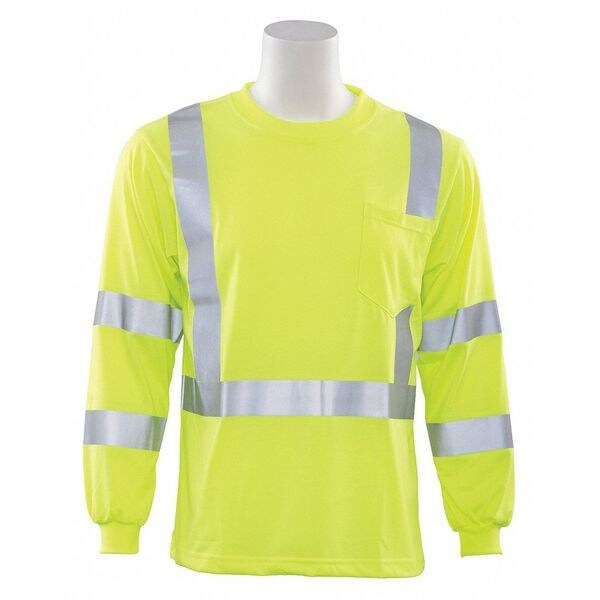 Deltaplus T-Shirt, Long Sleeve, Hi-Viz, Lime, XL - 62124