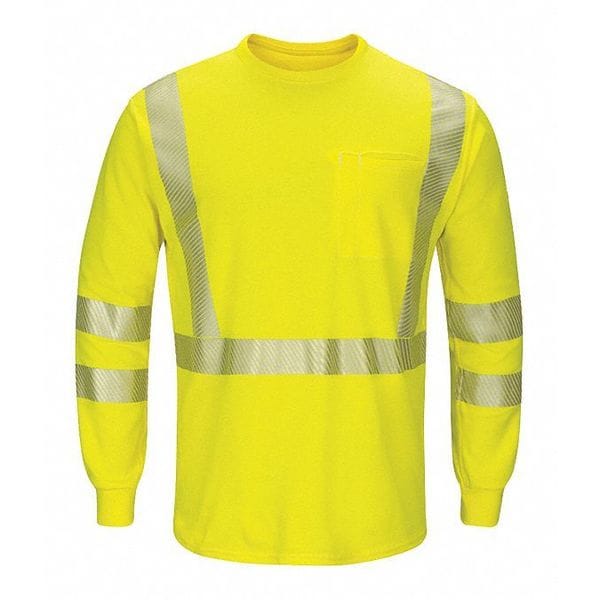 Bulwark Men's Flame-Resistant Crewneck Shirt, 8.3 cal/sq cm, M, CoolTouch 2 - SMK8HV RG M