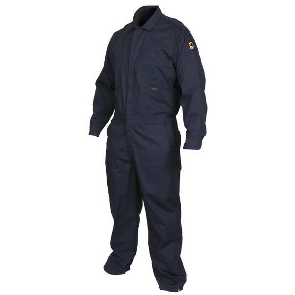 Mcr Safety Coverall, 8.7 cal/sq cm ATPV, L, MaxComfort(TM), Snap Closure, Zipper Closure - CCMNL