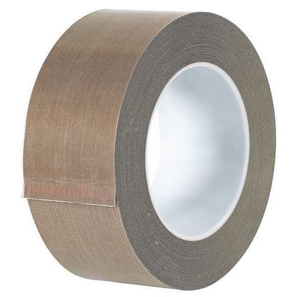 Cinta de tela de vidrio PTFE de la marca Partners, 10 mil, 2" x 18 yds., café, 1/Case - T967223