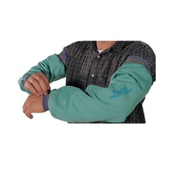 Weldas Sleeves, Visual Green, 9 oz. FR-7A flame retardant & washable 9 oz Cotton, 23 in. - 33-7323