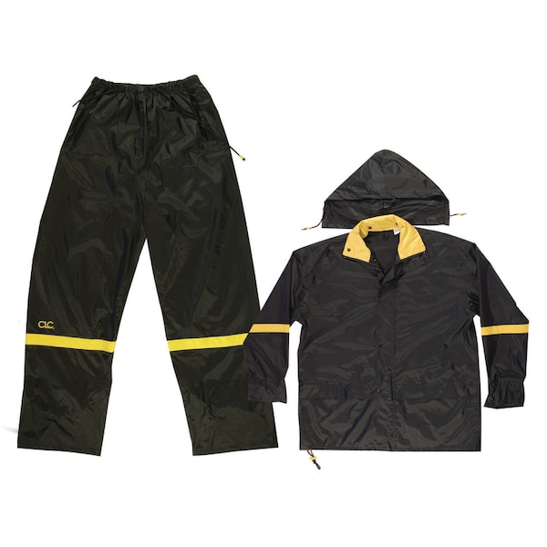 Climate Gear CLC Climate Gear Black Nylon Rain Suit M - R103M