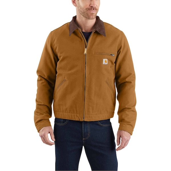 Carhartt Relaxed Fit Duck Blanket-Lined Detroit Jacket, Carhartt Brown, Medium, REG - 103828-BRNMREG