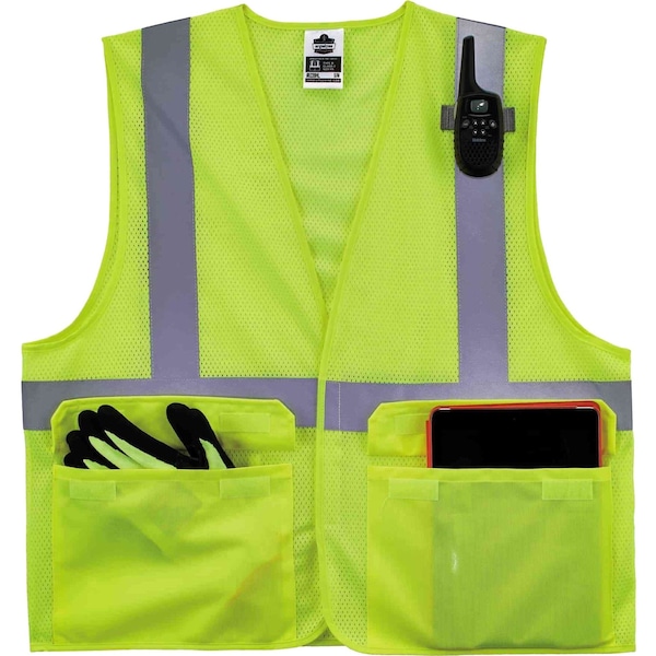 Ergodyne Lime Type R Class 2 Standard Mesh Vest,  - 8220HL