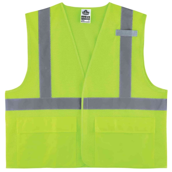 Ergodyne Lime Type R Class 2 Standard Mesh Vest,  - 8220HL