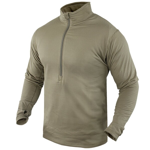 Condor Outdoor Products BASE II ZIP PULLOVER, COYOTE BROWN, XXL - 603-498-XXL
