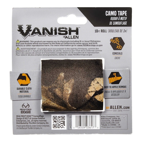 Cinta de tela para camuflaje Vanish, rollo de 10 pies, RealTree Edge - 25379