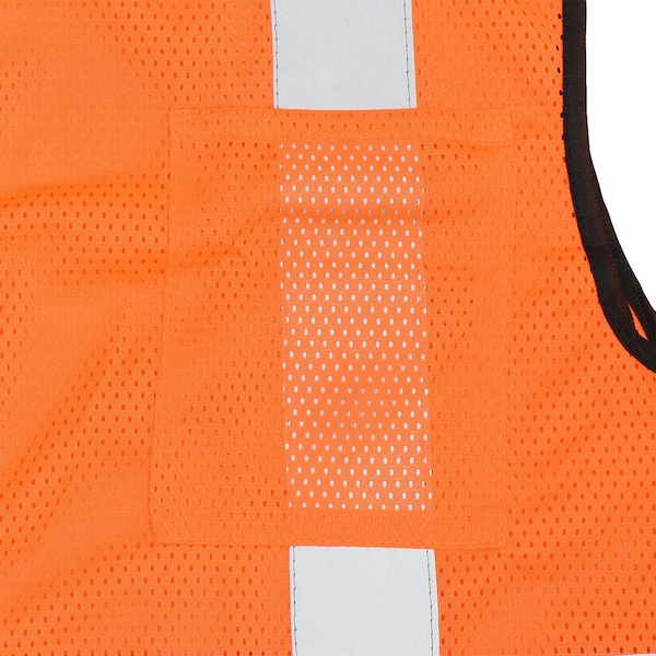 Radians Hi-Vis Econ Blk Bot Mesh Safety Vest-Org/Blk-XL - SV3B-2ZOM-XL
