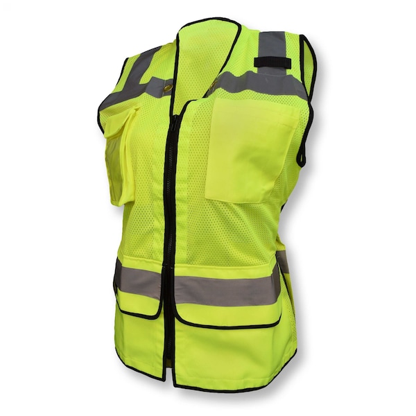 Radians Hi-Vis Ladies Hvy Dty Surv Safety Vest-Grn-L - SV59W-2ZGM-L