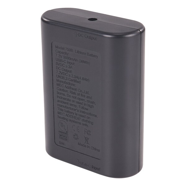 Ergodyne Portable Battery Power Bank, Black - 6495B