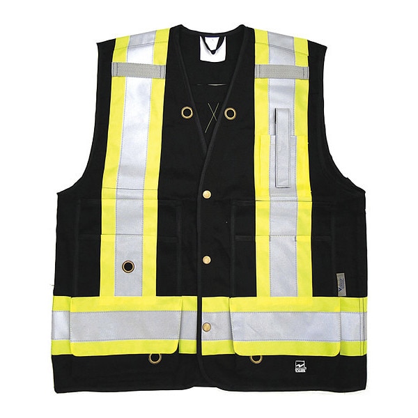 Open Road Surveyor Safety Vest, Black, M - 6165BK-M