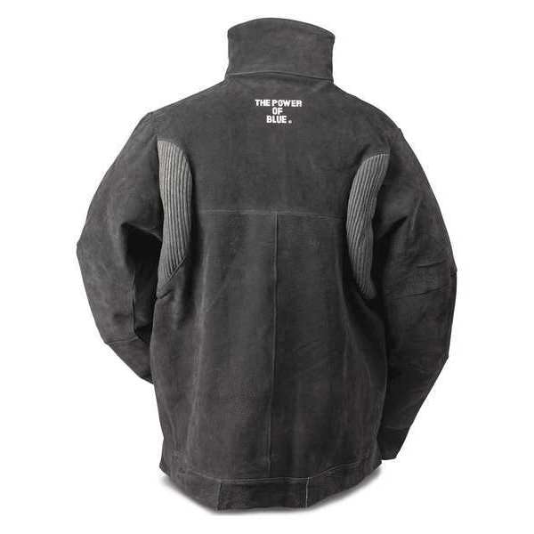 Miller Electric Welding Jacket, S, 2 oz Pigskin, Snaps Closure - 273212
